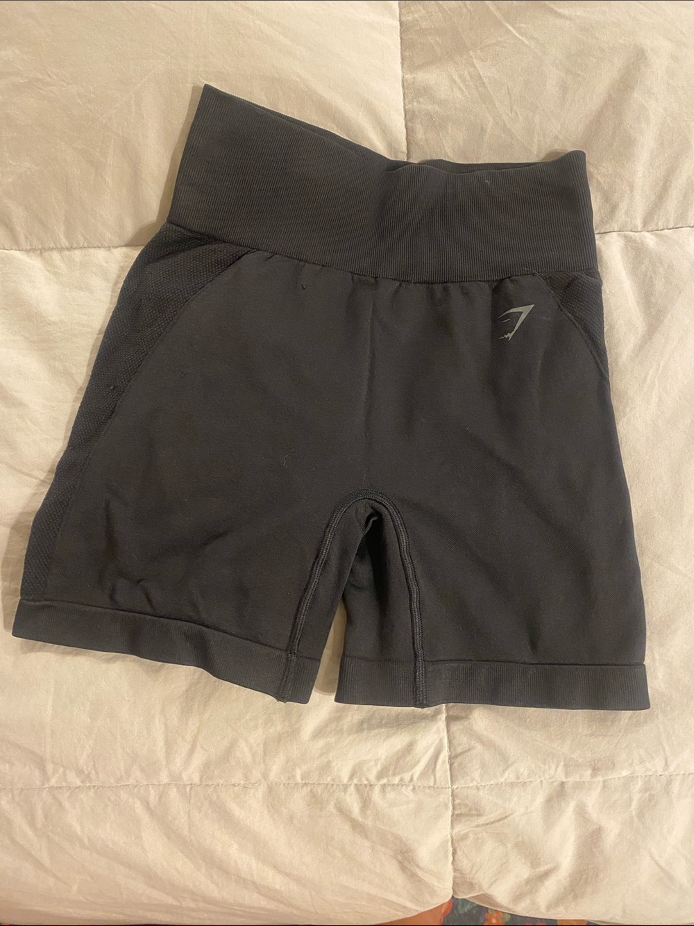Gymshark Ribbed-Waist Black Small